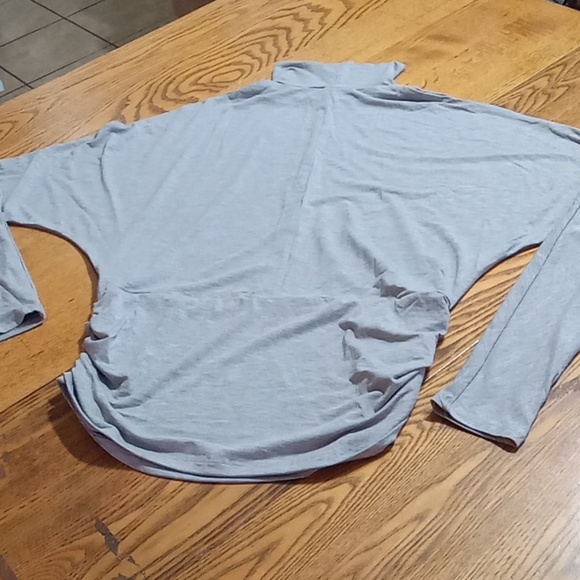 HALARA Womens Top Turtleneck Gray New Shirt Workout Yoga Athleticwear MEDIUM - Picture 3 of 5